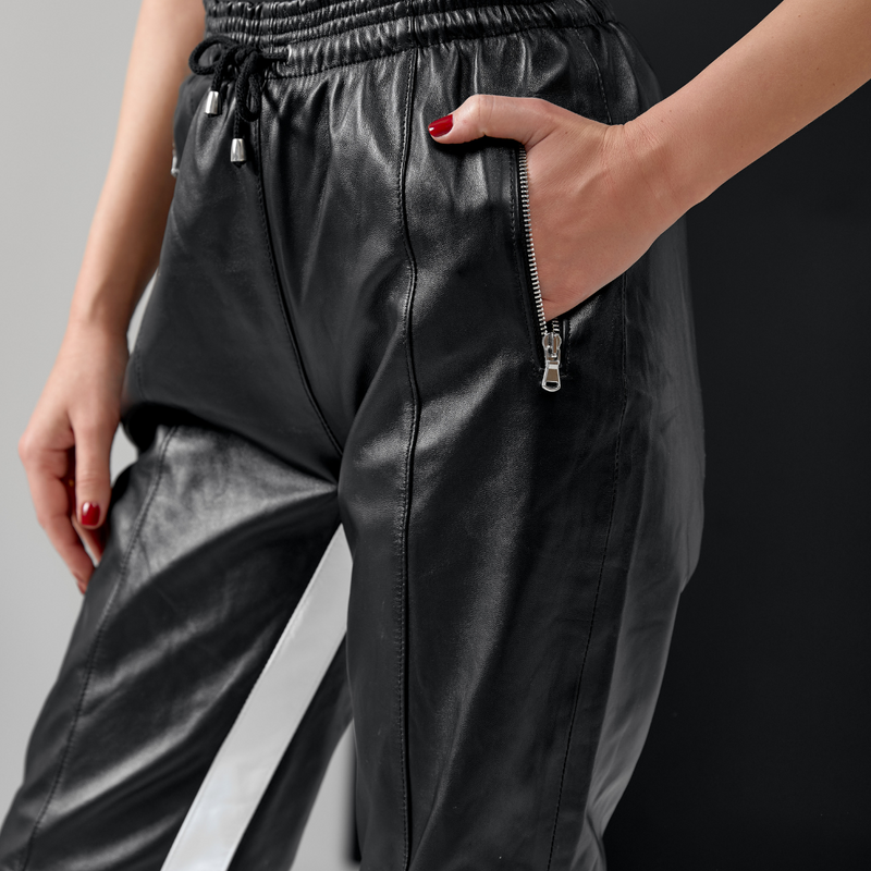 JOYA : le jogging cuir mode