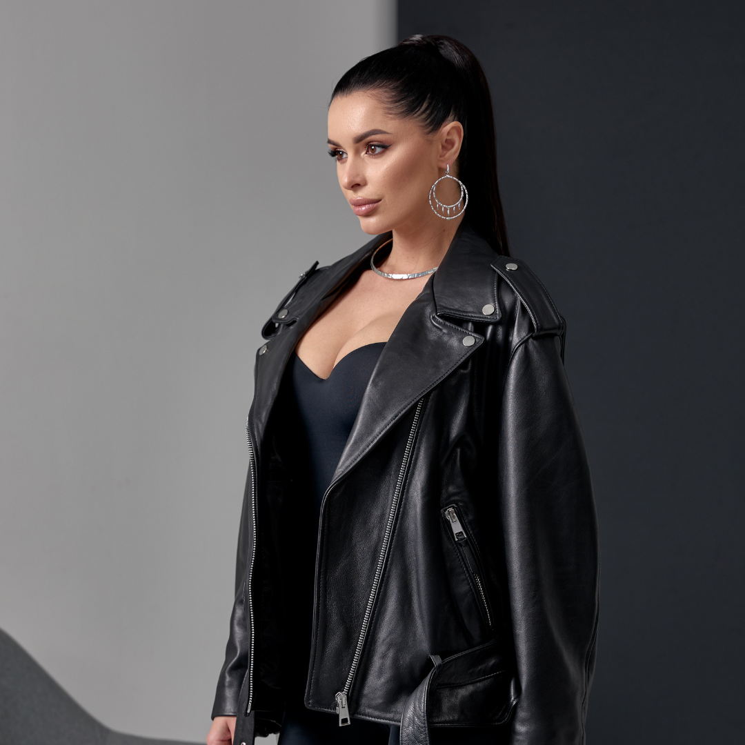 ANNY, le perfecto oversize en cuir de luxe 