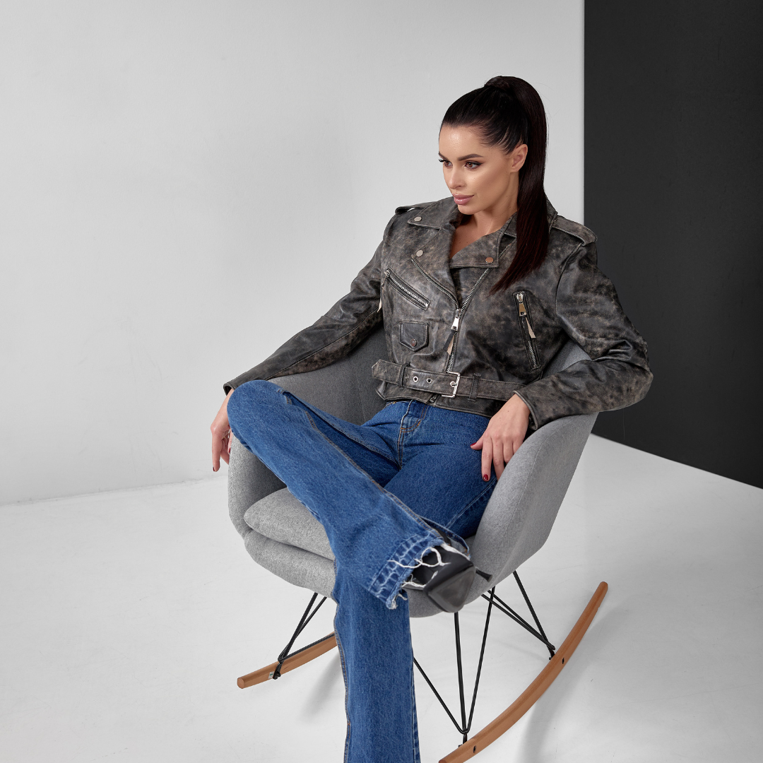 MIA , le perfecto au féminin cuir vieilli