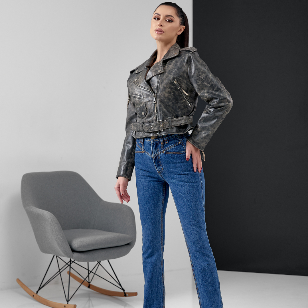 MIA , le perfecto au féminin cuir vieilli